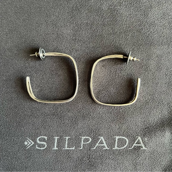 Silpada P3127 Natural Order post style hoop Earrings - Picture 5 of 7